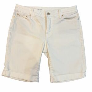 Talbots Flawless Girlfriend Shorts – Women’s Size 4 – White Stretch Denim